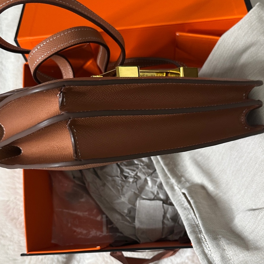 Brown Leather Men's Bag - Picture 6 of 8